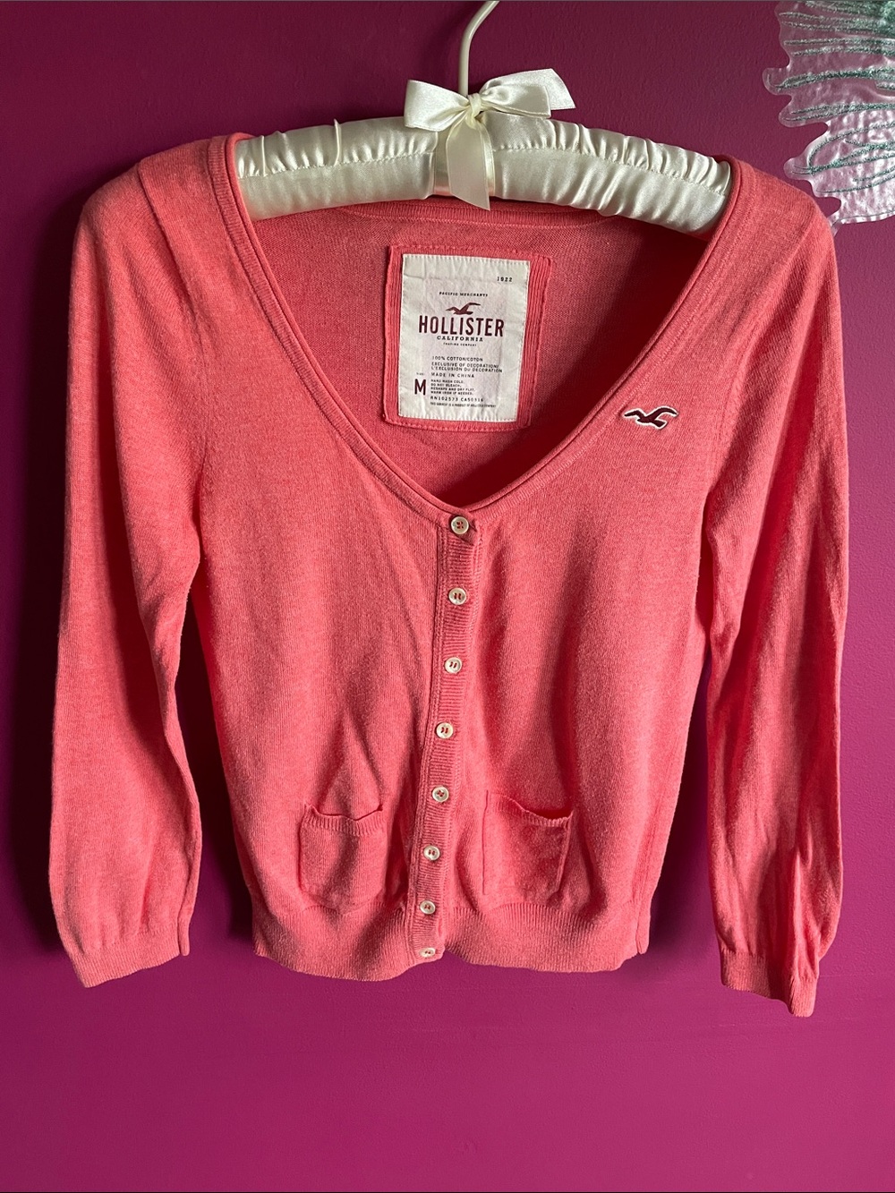 🕊️Vintage Hollister Button Front Cardigan